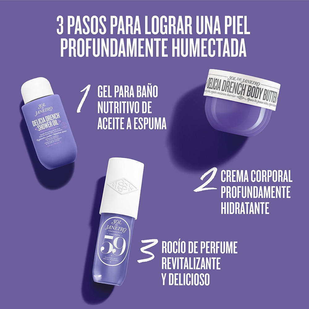 DRENCH & DAZZLE DELÍCIA DRENCH BODY ROUTINE GIFT SET (SET DE RUTINA CORPORAL)
